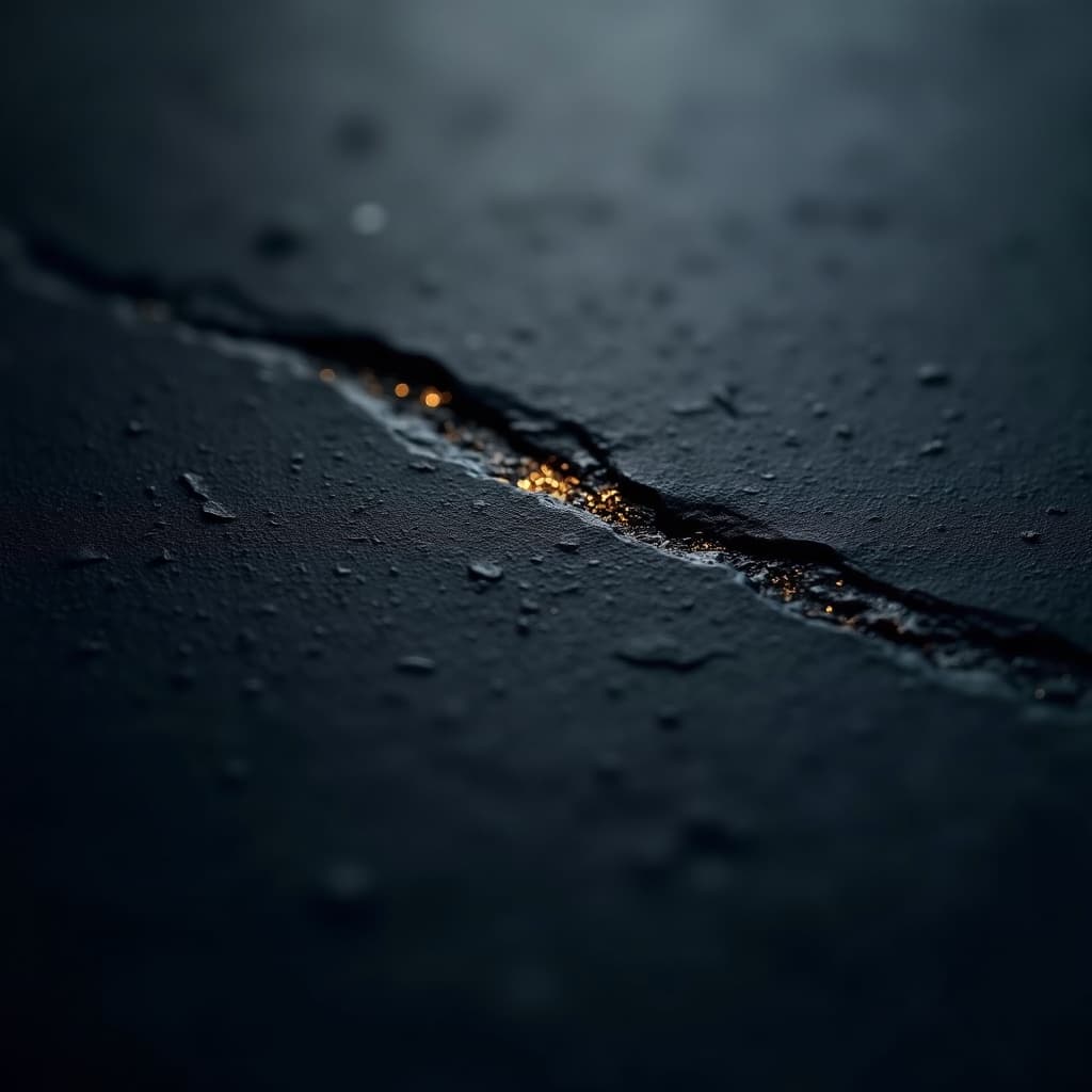 Orentara — midnight stone with a gold seam